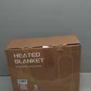 CYMULA Heated Weighted Blanket for Adults, Weighted Heated Blanket 48" x 72", 15lbs Sherpa Fleece Weighted Electric Blanket Soft Heating Blanket with 10 Heating Levels & 1-8 Hours Auto Off, Light Gray