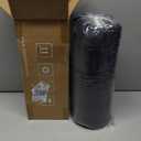 downluxe Queen Size Blanket with Satin Trim, Lightweight Down Alternative Blankets Queen Size for All Season, Machine Washable (Black, 90x90 Inch)