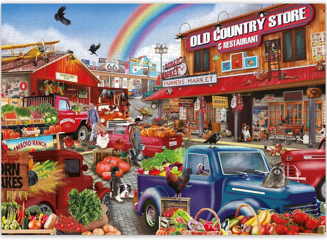 QUOKKA 1000 Pieces Puzzle for Adults and Up - Jigsaw Puzzles for Men and Women - Colourful Game Toy for Family - Activity for Kids Ages 8-12 and Up - Colourful Game Toy for Family