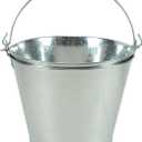 5-Quart Galvanized Pail Beer Bucket 9x9x7 inches (Pack of 2)