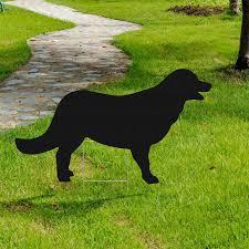 Qualirey Dog Predator Decoys Geese Deterrent Goose Hunting Decoy Accessories Predator Replica Visual Scare Device for Keep Away Pests Yard Ornament