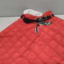 Kuoser Dog Coat Warm Fleece Lining Turtleneck Dog Jacket with Harness Built-in, Adjustable Windproof Cold Weather Coats with Quick Release Buckle Pet Winter Snowsuit for Dogs, Red XL