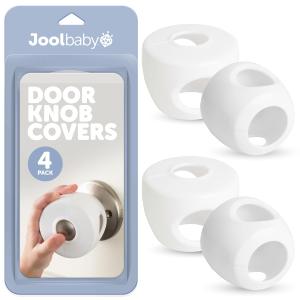 Jool Baby Door Knob Child Safety Covers (4 Pack) Prevent Kids from Opening Doors  Easy to Install