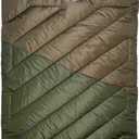 Teton Mammoth Queen Size Double Sleeping Bag- A Warm Bag The Whole Family can Enjoy  Great for Camping, Hunting and Base Camp. Compression Sack Included (Ivy)