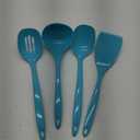 Calypso Basics by Reston Lloyd Melamine Utensil Set, 4-Piece, Turquoise (81702)