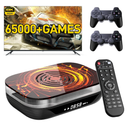 Kinhank Retro Game Consoles Super Console X4 Plus Built-in 90000+ Games, S905X4 Chip, Emuelec 4.6 Game System Andriod 11 TV for 4K HD Output, Compatible with 50+ Classic Emulators,2.4/5GHz Dual Wifi, with Wireless Controllers (256G)