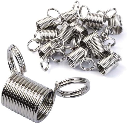 Bead Clamps for Jewelry Making, Bead Clamps for Jewelry Making, Keep Beads from Falling Off Making DIY Bracelets Necklaces Easier-20Pcs, Pack of 4
