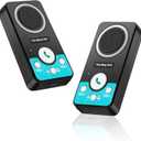 Intercoms Wireless for Home, 2 Way Audio Hands-Free Long Range Wireless Intercom System, 4 Ringtones 8 Volume Levels, Up to 10 Days Standby Intercom Syetem for House, Office, Classroom, Black