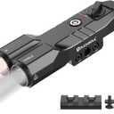 TOUGHSOUL MLOK Picatinny Mounted 1450 Lumen Flashlight 940nm IR Illuminator Infrared Flashlight Combo, Low-Profile Tactical Light with Built-in Rechargeable Battery