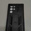 FNTCASE for Samsung Galaxy S22 Ultra Case: Built-in Screen Protector & Kickstand Full-Body Dual Layer Rugged Military Grade Shockproof Protection Heavy Duty Protective Phone Cover 5G-Black