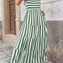 PRETTYGARDEN Women Dresses 2026 Summer Floral Sleeveless Maxi Dress Casual Spaghetti Strap Tiered Flowy Beach Long Dress (Large)