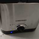 Chefman Fry Guy, The Most Compact & Convenient To Deep Fry Comfort Food, Restaurant-Style Basket With A 1.6-Quart Capacity, Easy-View Window & Adjustable Temp Control, Stainless - 1.5 Liter