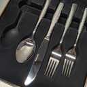 Kingstone Hammered Silverware Set, 40-Piece Flatware Set for 8, 18/10 Stainless Steel Heavy Duty Cutlery Set, Mirror Polished Utensil Sets for Home, Restaurant, Wedding, Dishwasher Safe (Sliver)