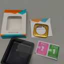 Amizee Metal Case Compatible with Apple Watch Series 9/8/7 45mm Case with Built-in Screen Protector, Straight Edge Ultra Thin with Back Cover Protective Cover for iWatch 45mm, Gold