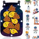 Qunclay Reward Jar for Kids Pot Training Reward Jar Classroom Incentive Good Behavior Responsibility Chart for Christmas Boys Girls Gift (Astronaut Style)
