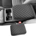 2024 2025 2026 Tacoma Center Console Cover for ToyotaTacoma (SR/SR5/TRD PreRunner/TRD Sport/TRD Off-Road/Limited/Trailhunter), Cushion&Comfy Leather Armrest Cover 2026 2025 Tacoma Accessories