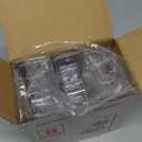 ANDGOO 8 Pack No Drill Curtain Rod Brackets, Holding Up to 17 lbs, PET Curtain Hangers, Nail-Free Adjustable Curtain Rod Holder for Bedroom, Bathroom, Living Room and Dorm (Transparent)