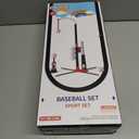 3-in-1 T Ball Set - Adjustable Height, Hanging Tee Ball Set with Automatic Pitching Machine/6 Balls/Retractable Bat, TBall Stand Suit for Outdoor, Sport Toys Gifts for Kids Boys Age 3+