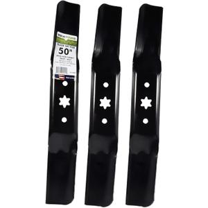 MaxPower 561558B 3 Blade Set for 50 Cut MTD, Cub Cadet, Troy-Bilt, Craftsman, Replaces OEM no. 942-05052A, 742-05052A, CMXGZAM110155