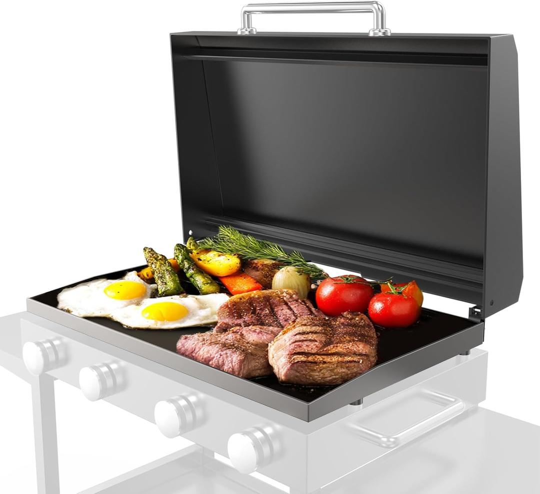 Hinged Lid for Blackstone Griddle 36 inch Griddle, Griddle Grill Hard Cover for Blackstone 1554 1836 1825 1866 2149 1984 2151 1863 2122, Flat Top Lid for Blackstone 36" Lids