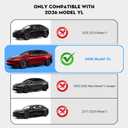 Non-Sag Roof Sunshades for Tesla Model YL 2026 (Black)