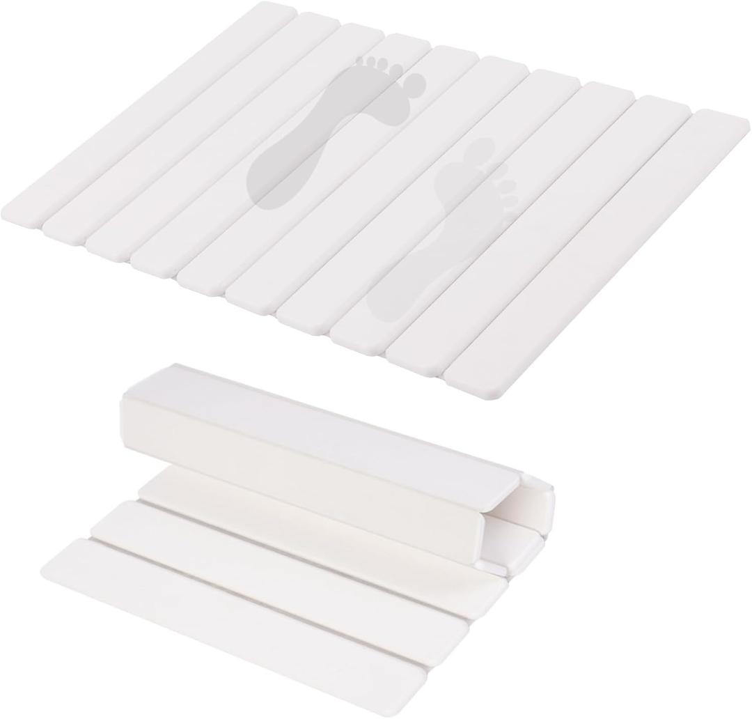 Foldable Stone Bath Mat,Super Absorbent Diatomaceous Earth Mat,24x 16 Non-Slip Quick Drying, Luxury Dry Pad for Bathroom, Nature Foldable Stone Bath Mat,Super Absorbent Diatomaceous Earth Mat,24x 16 Non-Slip Quick Drying, Luxury Dry Pad for Bathroom, Nature