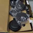 EXCMARK 10 Pack Solar Lights Outdoor Decorative, Solar Pathway Lights Outdoor, Solar Powered Garden Yard Lights for Walkway Sidewalk Driveway. (Black, Cool White)