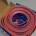15 Ft Flexible Race Track for Kids, DIY Car Track Set with 2 Toy Cars & 3 Suction Cup Ramps, Easter Basket Stuffers for Teens & Boys Girls, Creative Easter Gifts for Kids, Blue