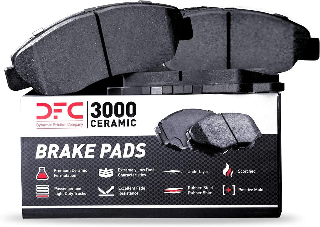 Dynamic Friction Company 3000 Ceramic Brake Pads 1310-1857-00-Rear Set