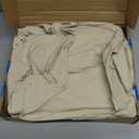 Amazon Basics Lightweight, Wrinkle-Free, Breathable Microfiber 4 Piece Bed Sheet Set with 14-Inch Deep Pockets, Full, Beige, Solid