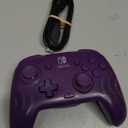 PDP Gaming Afterglow Wave Wireless Nintendo Switch Pro Controller - Officially Licensed, Nintendo Switch 2, Switch Lite/OLED, RGB LED Customization, App Controls, Rechargeable Battery Power - Purple