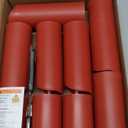 Homemory Christmas Flameless Candles, Battery Operated Candles with Remote Timers, Electric Fake Candles for Home, Christmas Decoration, Made of Plastic, Red/ Burgundy, Set of 9