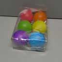 6 PCS 3.15 Inch Large Neon Color Christmas Ball Ornaments Living Room Garden, Shatterproof Christmas Tree Ornament Set Large Ball Pendant for Xmas Party Supplies