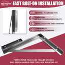 24" x24" Underbody Tool Box Mounting Kit - 1 Pair Hot-Dip Galvanized Steel Brackets