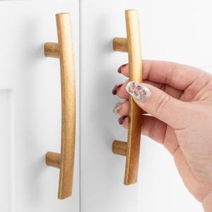 20 Pack 3 Inch Hole Centers, Curved Antique Brass Cabinet Pulls Vintage Brass Cabinet Handles Brass Kitchen Hardware for Cabinets ZP2204 Drawers Bedroom Dresser Bathroom Vanity Cupboard Closet