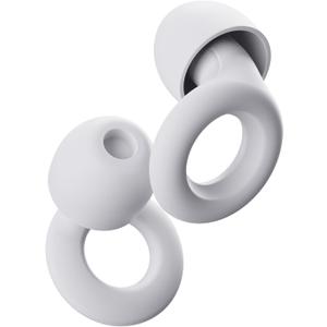 Loop Quiet - Ear Plugs for Sleep – Super Soft, Reusable Hearing Protection in Flexible Silicone for Noise Reduction & Flights - 8 Ear Tips in XS/S/M/L - SNR 24dB & NRR 14 Noise Cancelling - White
