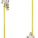 Arch Backdrop Stand 4FT Balloon Arch Stand Stable Gold Wedding Arch Frame Metal Arch Backdrop Stand for Wedding Ceremony Birthday Party Bridal Baby Shower Banquet Decoration