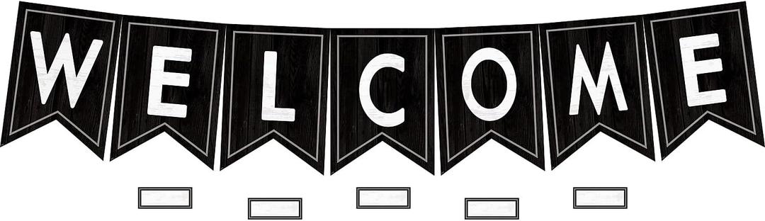 Teacher Created Resources Modern Farmhouse Pennants Welcome Bulletin Board (TCR8506), 30.3" x 18"