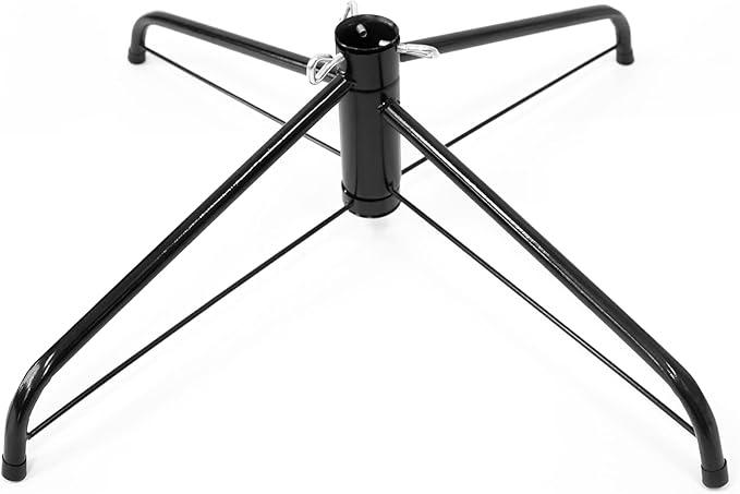 16.9 inch Christmas Tree Stand for Artificial Trees, Folding Christmas Tree Base for 3 Ft to 7 Ft Artificial Trees, Fits 0.5-1.25 Inch Tree Pole