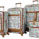 Lily Bloom Luggage Set 4 Piece Suitcase Collection With Spinner Wheels For Woman (Totally Paw Some)