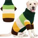 AOFITEE XL Dog Sweater, Extra Large Dog Sweater Girl Boy, Stretchy Turtleneck Pet Sweaters for Large Breed, Warm Dog Holiday Pullover for Labrador, Golden Retriever, Rottweiler (Green XL)