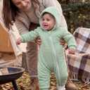 Unnivoll Baby Winter Clothes Cotton Baby Snowsuit for Boys Girls Long Sleeve Onesie Hooded Romper Newborn Jumpsuit Outfits