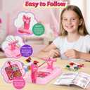 Friendship Bracelet Making Kit for Girls Ages 8-12, DIY Arts and Crafts Loom Bracelet Maker for Kids, Jewelry Making Kit with Beads String, Christmas Birthday Gifts for Girls 6 7 8 9 10 11 12 Year old