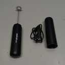 SIMPLETaste Milk Frother Wand Rechargeable Handheld Drink Mixer, USB-C Electric Whisk with Stainless Steel Whisk for Coffee, Lattes, Cappuccino, Matcha, Hot Chocolate&Creamer