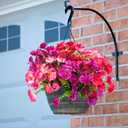 6 Bundles Artificial Hibiscus Flowers - UV Resistant Fake Tropical Silk Blooms for Outdoor Window Box, Hanging Baskets & Porch Decor (Multicolor)