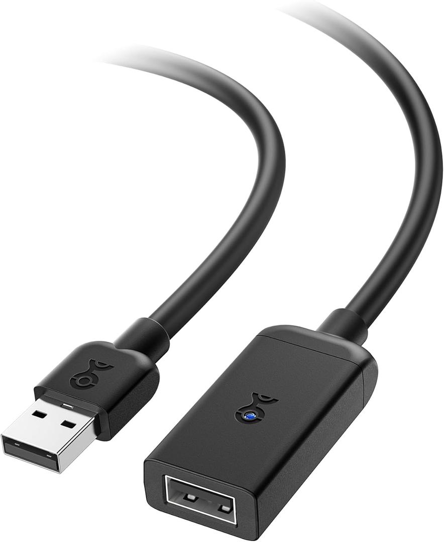 Cable Matters Active USB Extension Cable 16.4 ft / 5m (Active USB Extender Cable) for Webcam, Oculus Sensor, HTC Vive Link Box, Xbox Kinect, PlayStation Camera and More