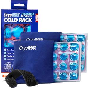 CryoMAX Cold Pack, Reusable, 8 Hour Cold Therapy Ice Pack, Small, 6"x 6" (Pack of 2) CryoMAX Cold Pack, Reusable, 8 Hour Cold Therapy Ice Pack, Small, 6"x 6" (Pack of 2)