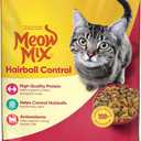 Meow Mix Hairball Control Dry Cat Food for Adult Cat, 6.3 lb. Bag, BBD: AUG 10/2027
