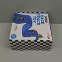 Flexible Race Track Toys for Kids: 15 Ft Flex Race Car Ramp Track with Suction Cups - Rolls Up Portable DIY Racetrack Compatible with Diecast 1/64th Cars Model - Birthday Gifts for Boys Girls Ages 3+