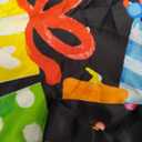 Horaldaily Birthday Tablecloth 60x104 Inch Rectangular, Happy Birthday Ballon Black Washable Seasonal Table Cover for Party Picnic Dinner Decor